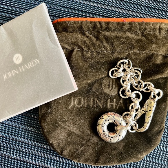 John Hardy Limited SS Kali Pebble Stone Donut Charm bracelet - Must SEE! - Picture 7 of 7